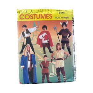90s McCalls 8951 Costume Pattern Size XL 46-48 Viking Medieval Adults 1997 UNCUT